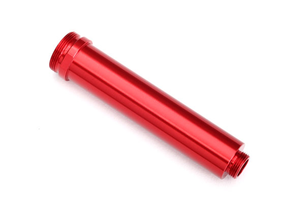 Body, GTR shock, 77mm, aluminum (red-anodized) (rear, no threads) (TRX-8462R)