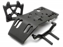 Skid plate/body mount/shock tower set