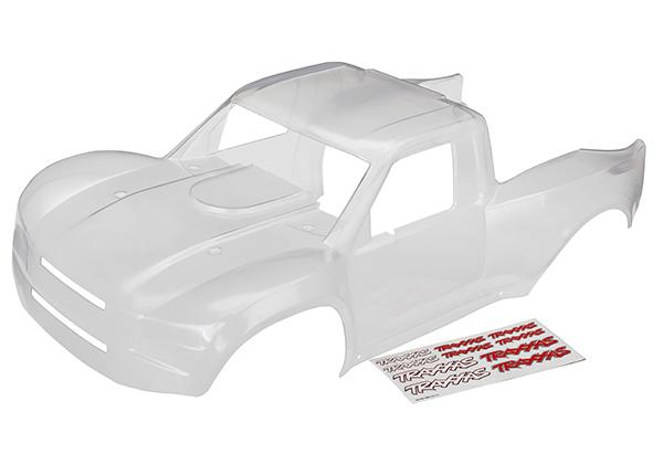 Body, Desert Racer (clear, trimmed, requires painting)/ decal sheet (TRX-8511)