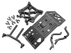 Skid plate/body mount/shock tower set (85234)