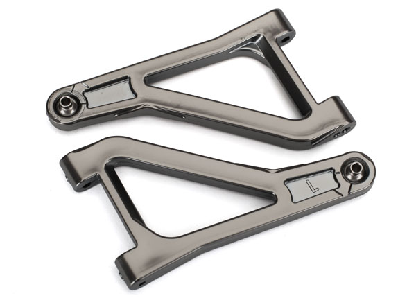 Suspension arms, upper (left & right) (satin black chrome-plated) (TRX-8531X)