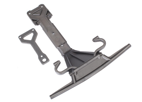 Skidplate, front (plastic)/ support plate (steel) (TRX-8537)