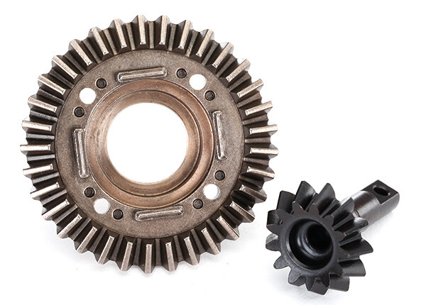 Ring gear, differential/ pinion gear, differential (front) (TRX-8578)