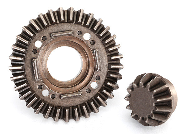 Ring gear, differential/ pinion gear, differential (rear) (TRX-8579)