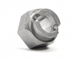 Brake hub (alloy cast/silver)
