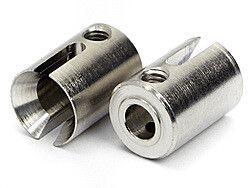 Heavy-duty cup joint 7x12x16mm (silver/2pcs)