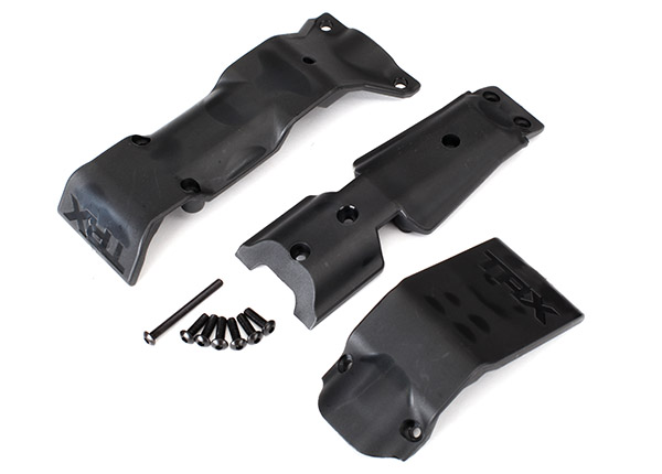 Skid plate set, front/ skid plate, rear/ 3x10 BCS (6)/ 3x30 BCS (1) (TRX-8637)