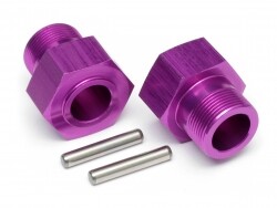 Wheel hex hub 24x27mm (purple/2pcs)