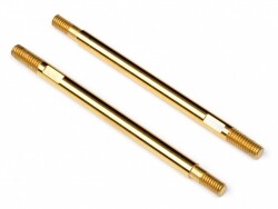 Titanium nitride coated shock shaft 3x50mm (2pcs)