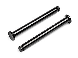 Flange shaft 3x30mm (black)