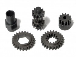 Gear set for motor unit (roto start)