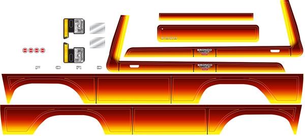 Traxxas - Decal sheet, Bronco, sunset (TRX-8078)