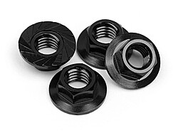 Serrated flange nut m4 (steel/4pcs)