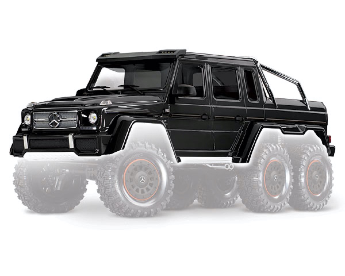 Body, Mercedes-Benz G 63, complete (gloss black metallic) (TRX-8825R)