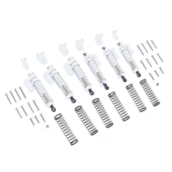 GPM Aluminium schokdempers piggy-back 90mm - TRX-6 - Zilver