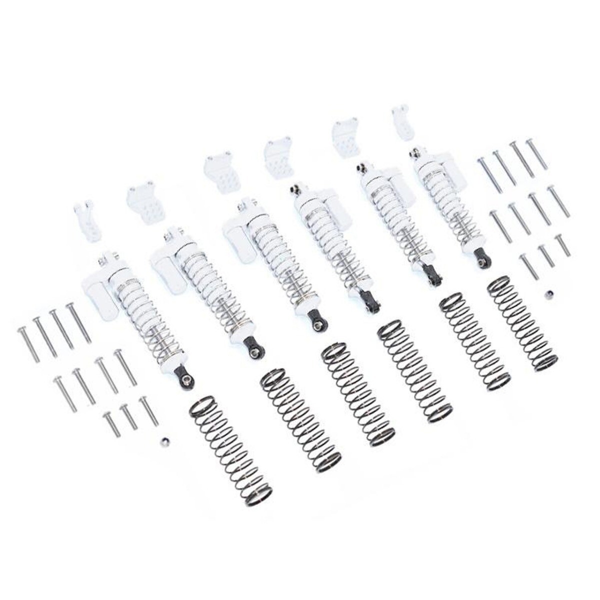 GPM Aluminium schokdempers piggy-back 90mm - TRX-6 - Zilver