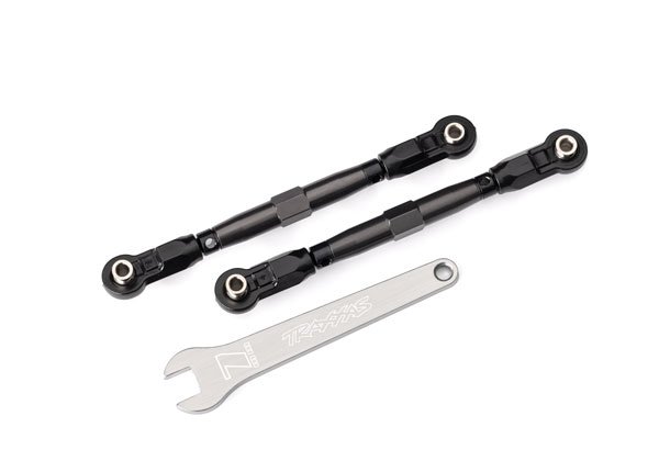 Traxxas - Toe links, front (TUBES gray-anodized) (TRX-8948-GRAY)