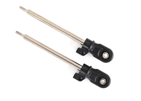 Shock shaft, 72mm (GT-Maxx®) (steel, chrome finish) (2) (TRX-8963)