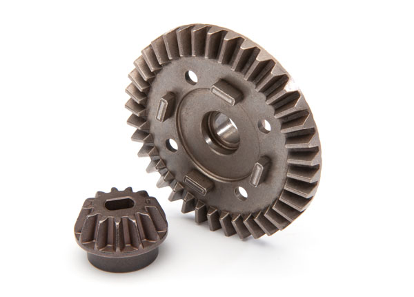 Traxxas - Ring gear, differential/ pinion gear, differential (rear)(TRX-8977)