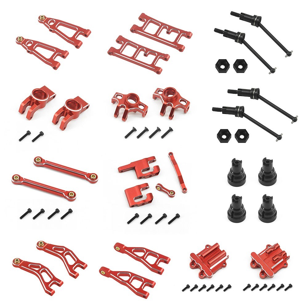 Aluminium / Metalen upgrade set voor de Arrma 1/18 Mojave Grom - Rood