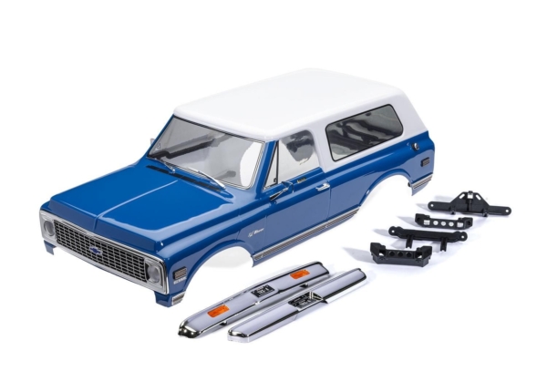 Traxxas - Body, Chevrolet Blazer (1972), complete, blue & white (painted) (TRX-9131-BLWT)
