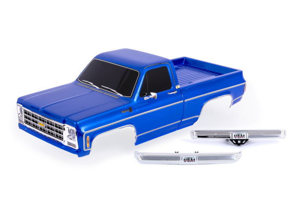 Traxxas - TRX-4 1979 Chevrolet K10 body complete - Blauw (TRX-9212-BLUE)