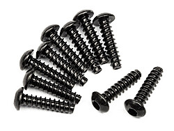 Tp. button head screw m3x12mm (hex socket/10pcs)