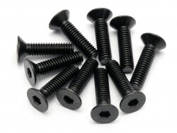 HPI - Flat head screw m4x15mm (hex socket/10pcs) (94531)