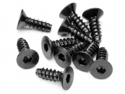 Tp flat head screw m4x12mm (hex socket/10pcs)