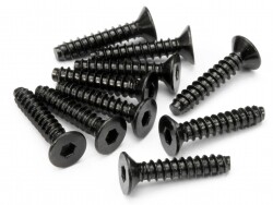 Tp flat head screw m4x20mm (hex socket/10pcs)