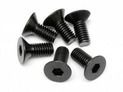 Flat head screw m6x14mm (hex socket/6pcs)