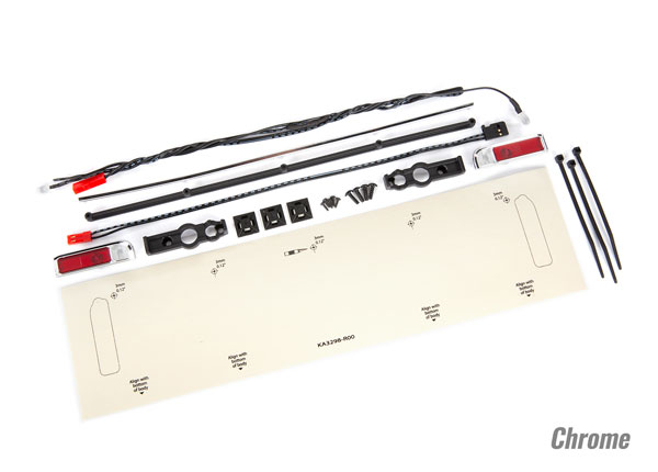 Traxxas - LED lights set (red/chrome) voor Traxxas Drag Slash (TRX-9497R)