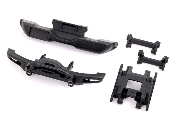 Traxxas - Front bumper with winch/ rear bumper/ bumper mounts, front & rear/ center skidplate (TRX-9735A)