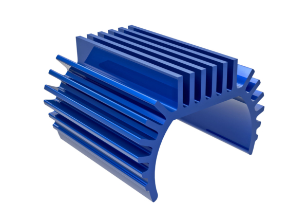 Traxxas - Heat sink, Titan 87T motor (6061-T6 aluminum, blue-anodized) (TRX-9793-BLUE)