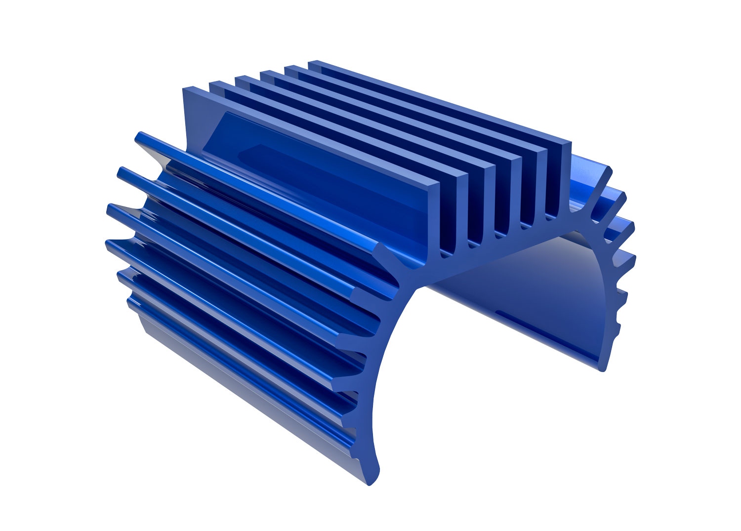 Traxxas - Heat sink, Titan 87T motor (6061-T6 aluminum, blue-anodized) (TRX-9793-BLUE)