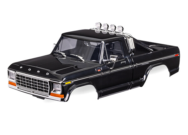 Traxxas - Body, Ford F-150 Truck (1979), complete, black (TRX-9812-BLK)