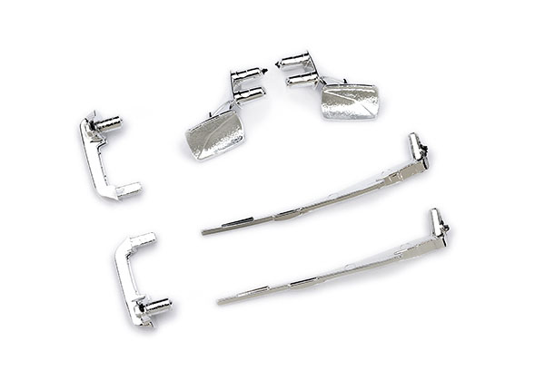 Traxxas - Door handles (left & right)/ mirrors, side (left & right)/ windshield wipers (fits #9811 body) (TRX-9817)