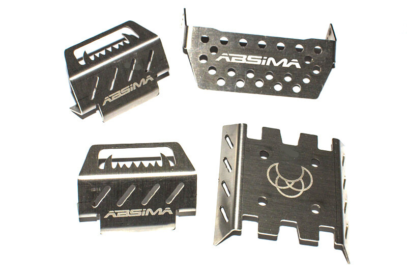 Absima CR1.8 & CR3.4 Skid Plate Set (4) (1230709)