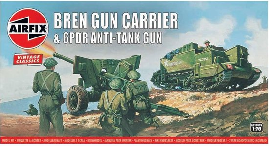 Airfix 1/76 Bren Gun Carrier & 6PDR Anti-Tank Gun