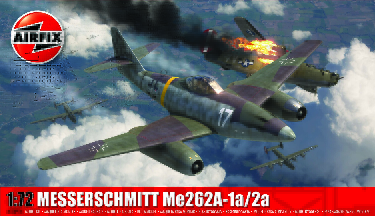 Airfix 1/72 MESSERSCHMITT ME262A-1A/2A
