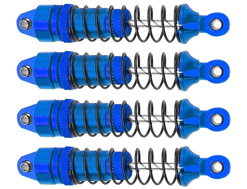 Schokdempers (4) voor de Arrma 1/18 Grom (Mojave, Typhon, Granite) - Blauw