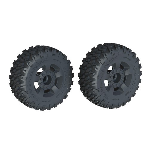Arrma - dBoots 'Ragnarok MT' Tire Set Glued, Black (2) (ARA-1383)