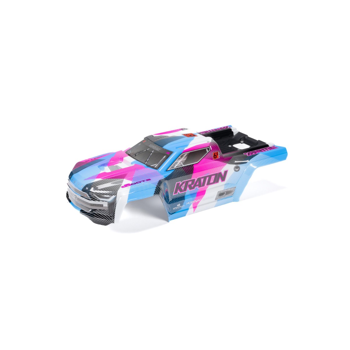 Arrma - 1/8 Painted Body With Decals, Blue/Pink: KRATON 6S BLX V6 (ARA-1518)