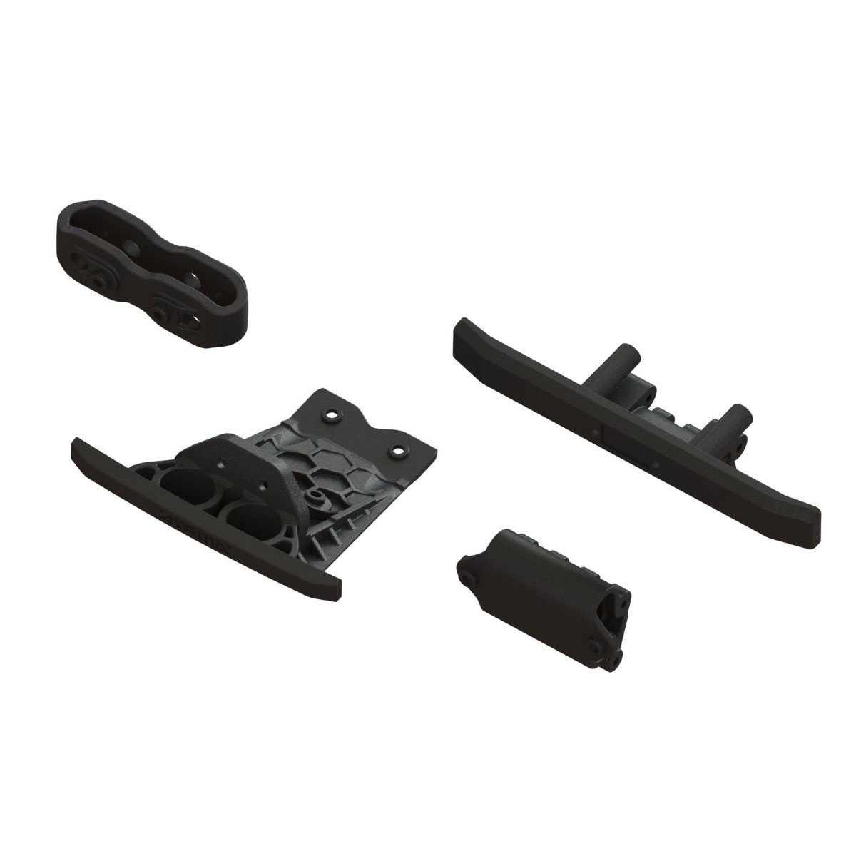 Arrma - Lower skid and bumper set (black) (ARA-1547)