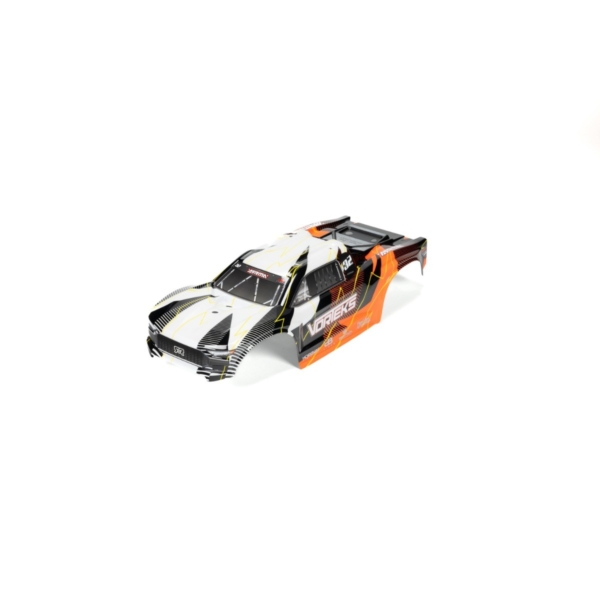 Arrma - VORTEKS Clipless Painted Decaled Trimmed Body Set, Orange (ARA-1555)