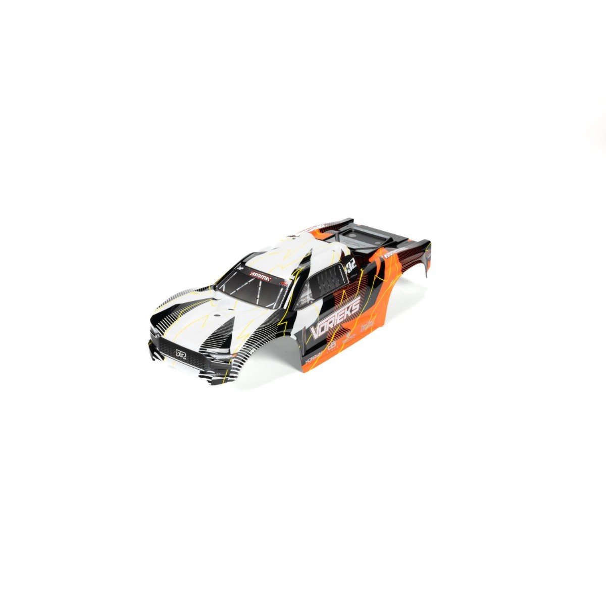 Arrma - VORTEKS Clipless Painted Decaled Trimmed Body Set, Orange (ARA-1555)