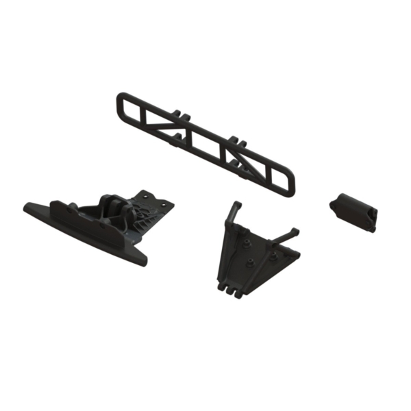 Arrma - Lower Skid And Bumper Mount Set, Black (ARA-1577)