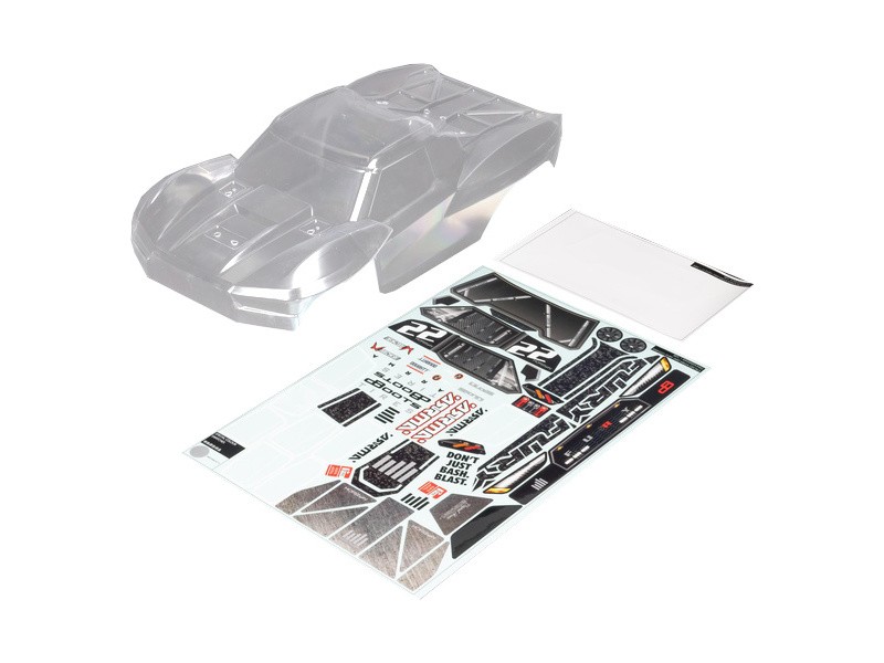 Arrma - 1/10 Clear Body with Decals for Fury 2WD (ARA-1581)