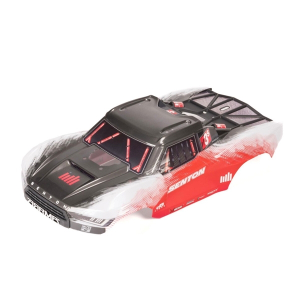 Arrma - SENTON 4X4 Clipless Painted Decaled Trimmed Body, Red (ARA-1626)