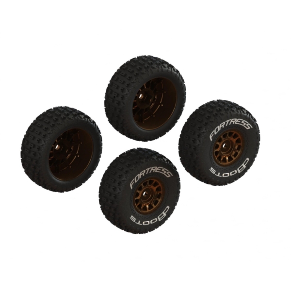 Arrma - Dboots fortress tire set glued (Bronze) (2 pairs)